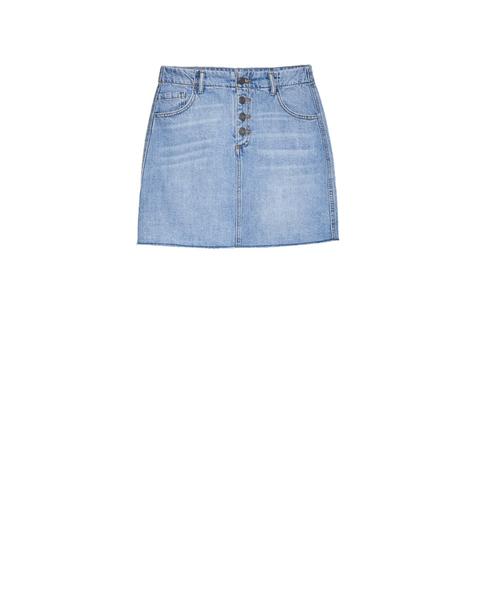 Falda Denim Botones