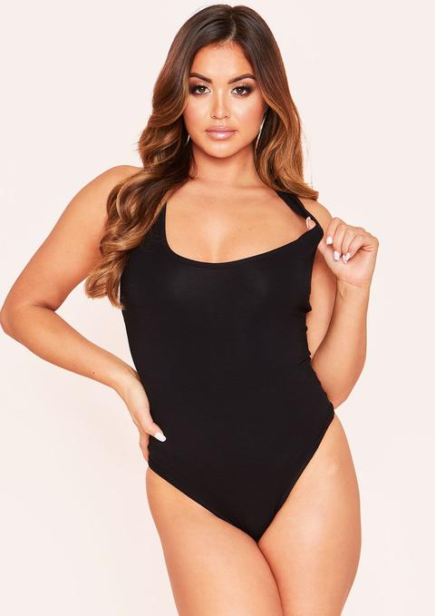 Ariyah Black Basic Jersey Bodysuit