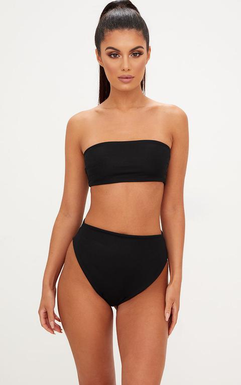 Black Mix & Match Bandeau Bikini Top
