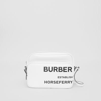 Bolso De Fotógrafo Mediano Con Estampado Horseferry (blanco) | Burberry