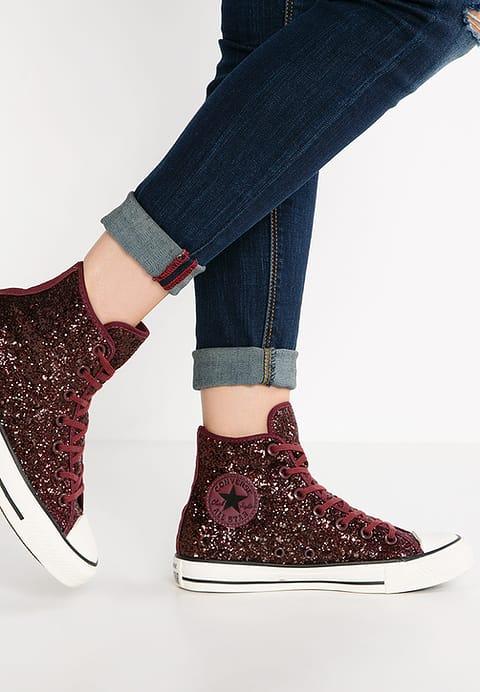 Chuck Taylor All Star Hi Glitter - Sneakers Alte - Port Glitter/egret/black