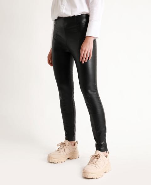 Legging En Faux Cuir Femme