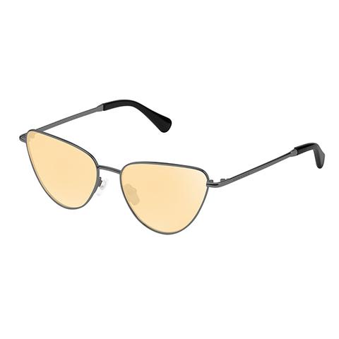 Gafas De Sol Hawkers Silver Chrome Rounded Lolita Con Lente Gris