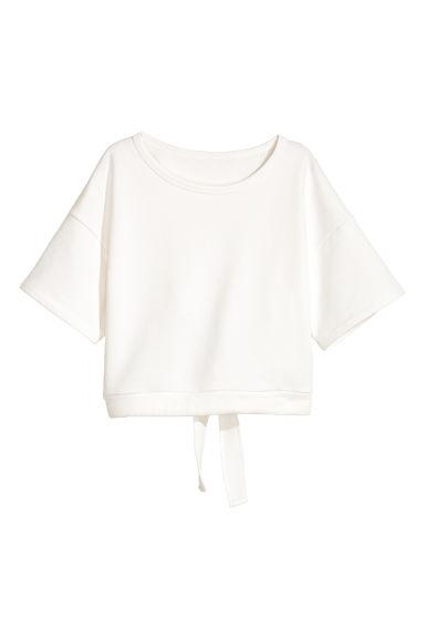 H & M - Maglia Corta - Bianco