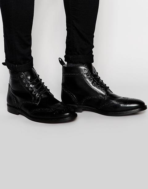 red tape brogue boots