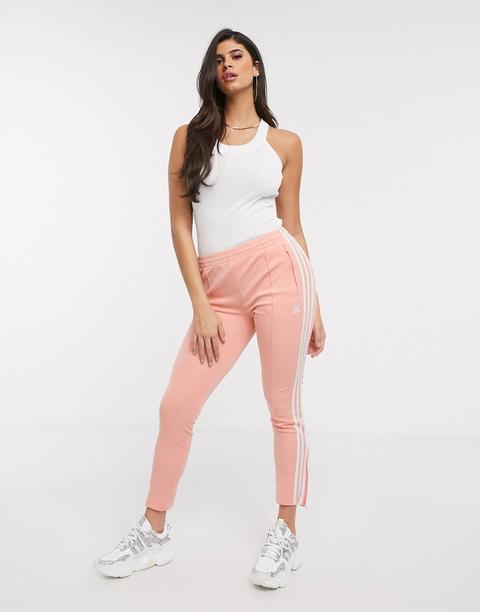 Pantalones De Chándal Superstar De Adidas Originals-rosa