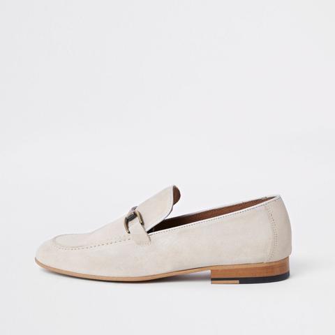 river island suede loafers