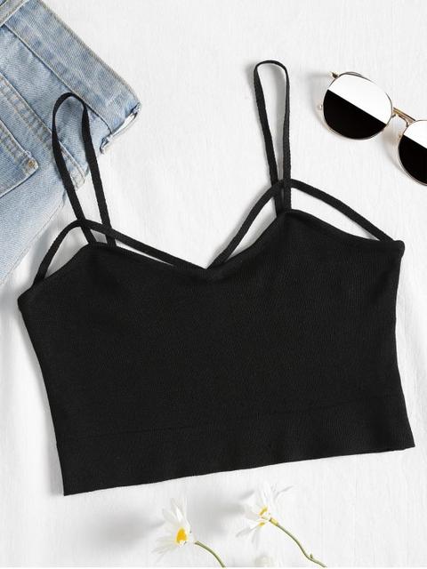 Crop Spaghetti Strap Top