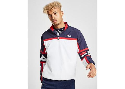 Fila Hadley 1/2 Zip Woven Track Top - White - Mens