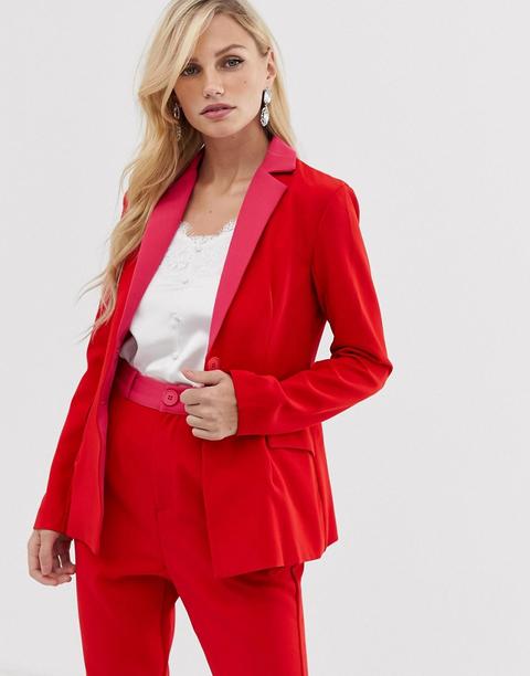 Little Mistress - Blazer Monopetto - Rosso