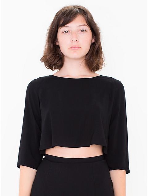 Rayon Challis Maddie Crop Top