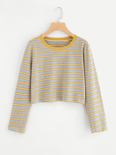 Contrast Striped T-shirt