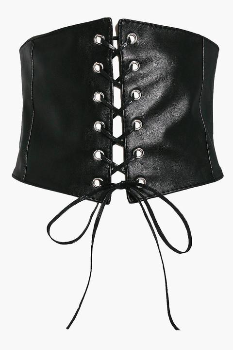 Lucie Lace Up Eyelet Corset Belt