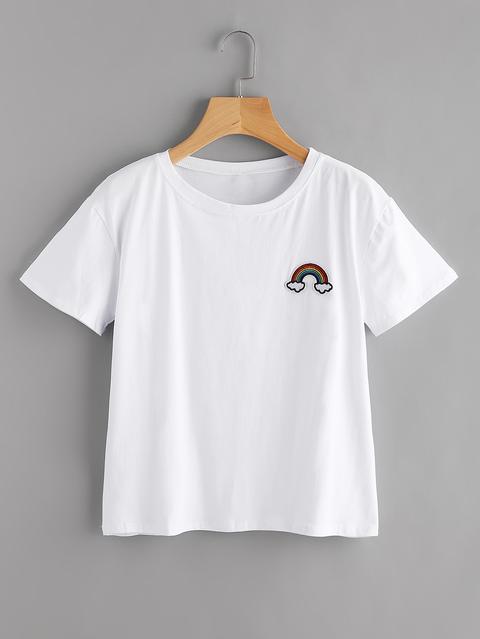 Rainbow Patch Tee