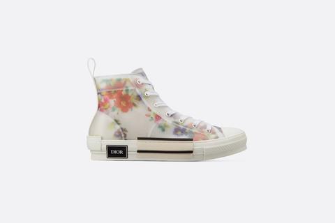 Sneaker Haute "b23" Tissu Technique Flowers