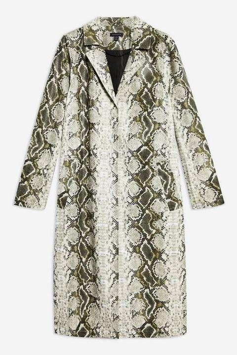 Topshop snake clearance coat