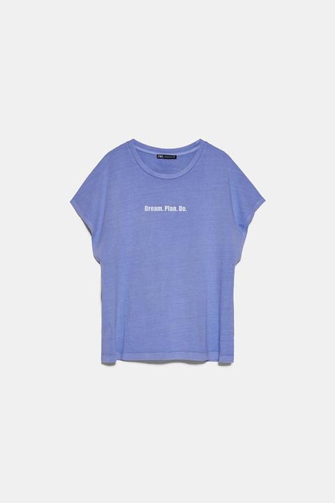 Camiseta Efecto Lavado Texto