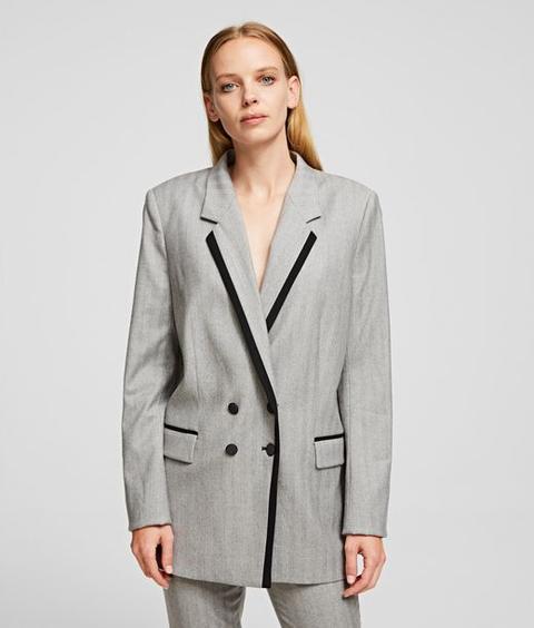 Tailored Wool Blend Jacket