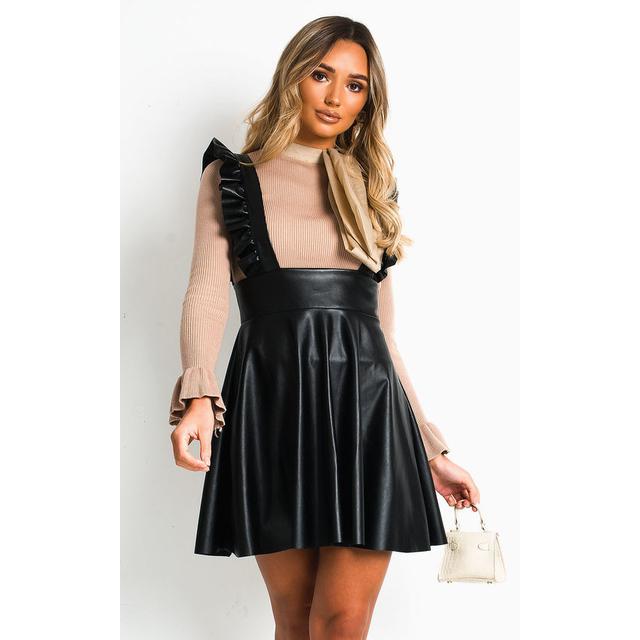 leather pinafore dress uk