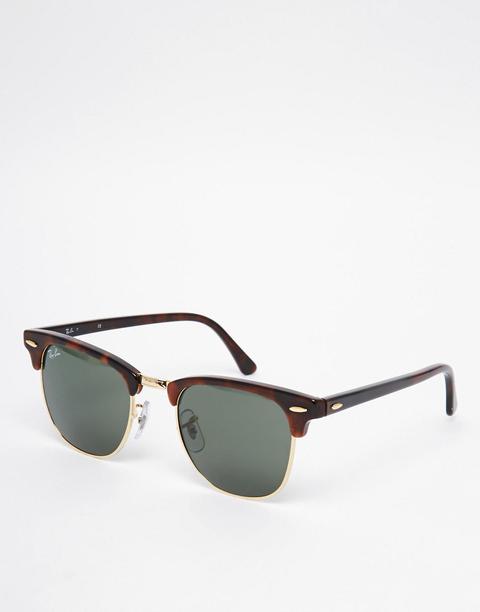 Ray Ban Clubmaster Sunglasses 0rb3016 W0366 49 Brown From Asos On 21 Buttons