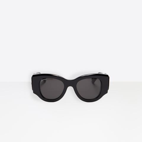 Gafas De Sol Paris Cat De Acetato Negro Con Cristales Negros