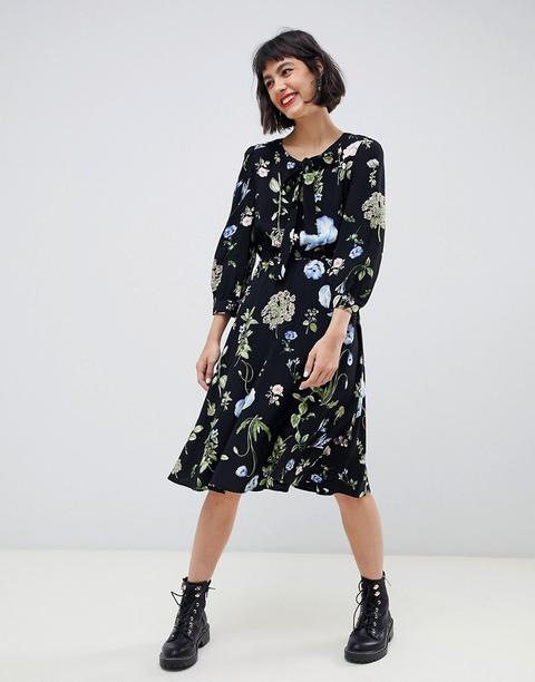 Max & Co - Vestito Midi Con Stampa A Fiori - Multicolore