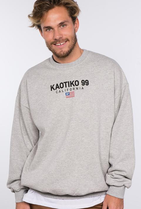 Sudadera 90's California Gris Claro