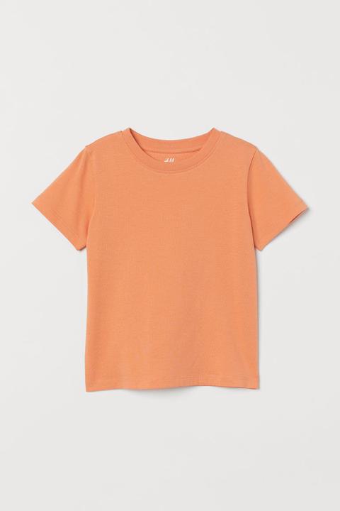 Camiseta De Algodón - Naranja