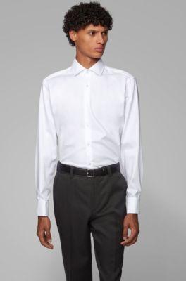 Regular-fit Shirt In Easy-iron Cotton Twill