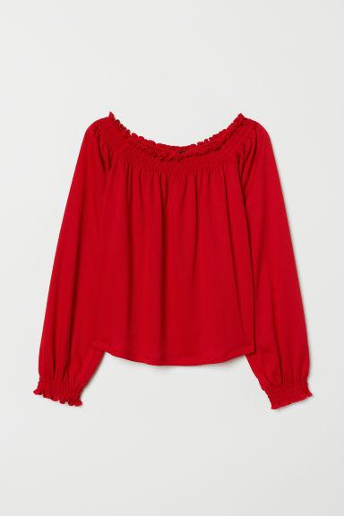 Blusa Hombro Descubierto - Rojo