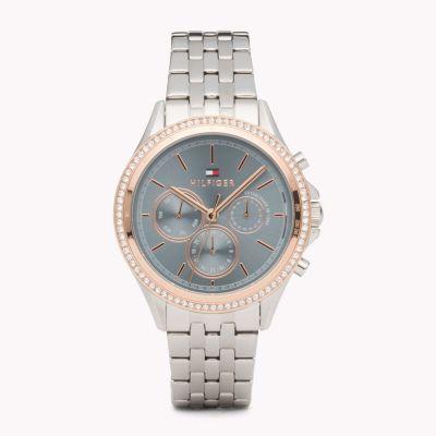 Reloj Con Cristales Y Acero Inoxidable Ari