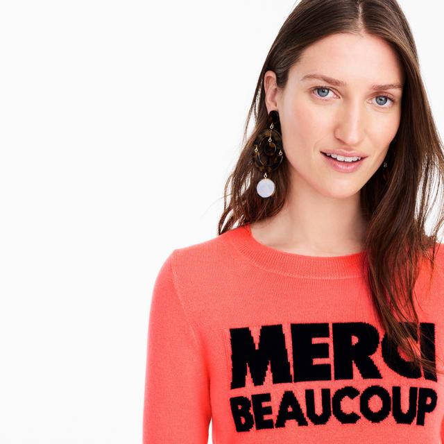 J crew 2024 merci beaucoup sweater