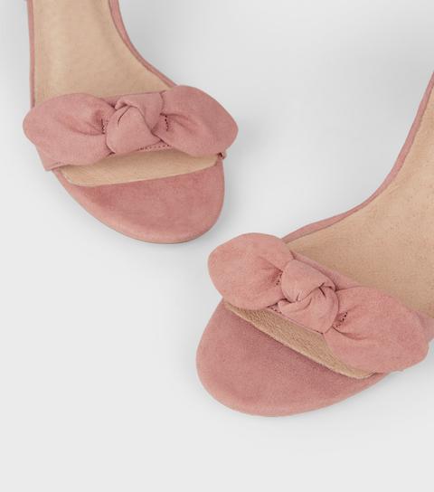 new look pink block heels