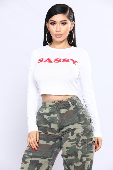 Feeling Sassy Tee - White