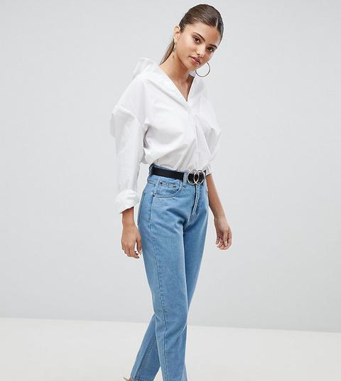 Prettylittlething Straight Leg Jean - Mid Wash from ASOS on 21 Buttons