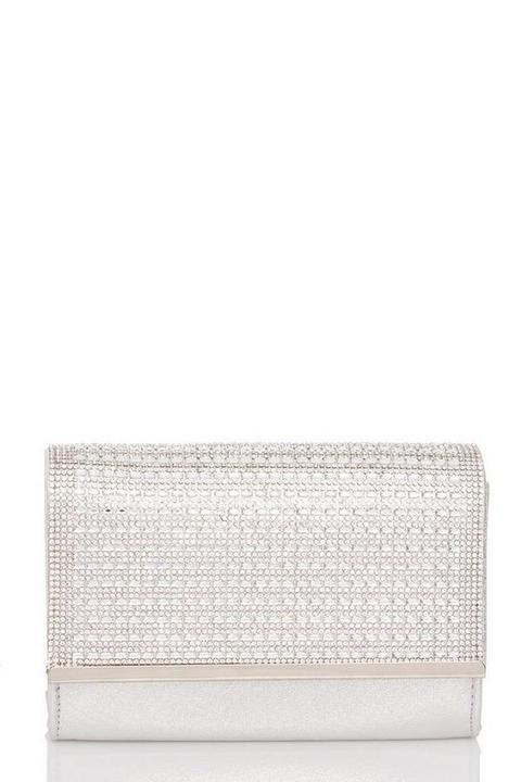 silver shimmer bag