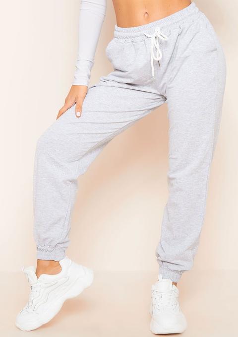Marie Grey Drawstring Casual Joggers