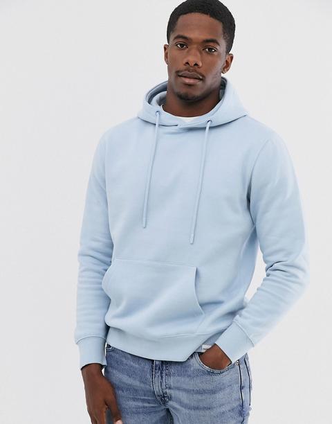 Pull&bear - Hoodie - Bleu Pastel