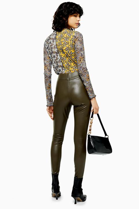leather skinny trousers womens
