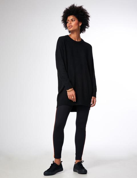 Pull Long Toucher Cachemire Noir