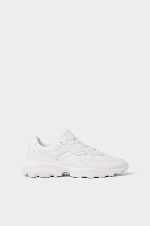 White Chunky Sole Sneakers from Zara on 