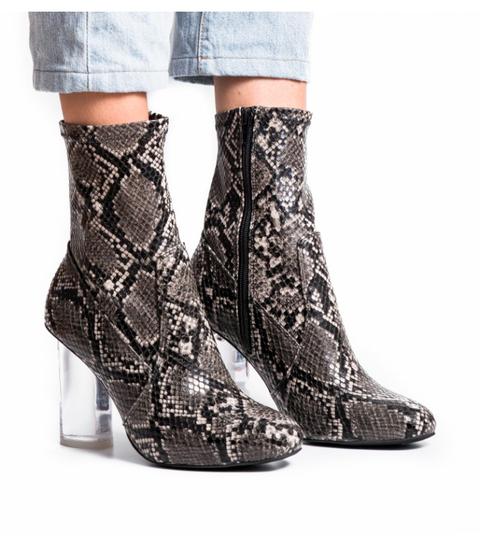 Lucine Black Grey Snake Jeffrey Campbell