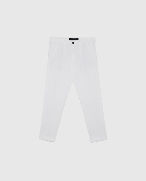 Pantaloni Cropped Pince