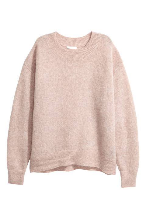 H & M - Pullover In Misto Mohair - Grigio