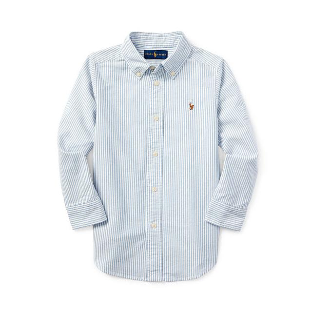 striped cotton oxford shirt