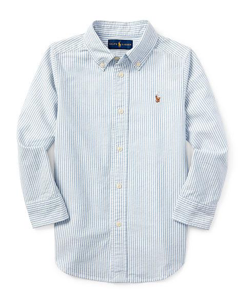 striped cotton oxford shirt