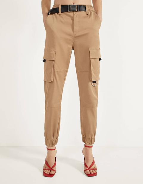 Belted Cargo Trousers