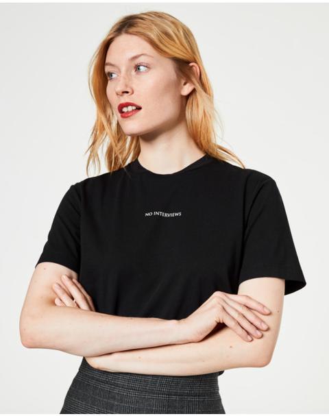 T-shirt Mit Slogan-print