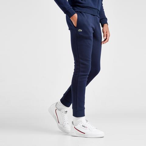 navy lacoste joggers
