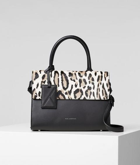 K/ikon Leopard-print Top-handle Bag